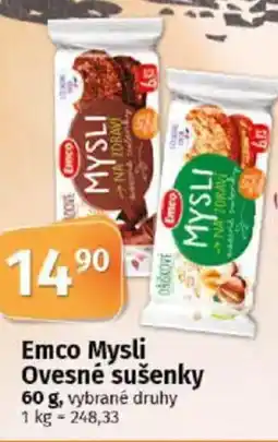 COOP TIP Emco Mysli Ovesné sušenky nabídka