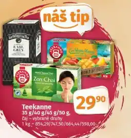 COOP TIP Teekanne čaj nabídka