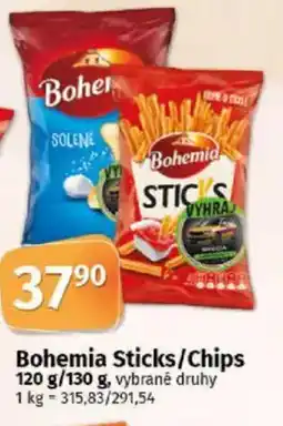 COOP TIP Bohemia Sticks/Chips nabídka