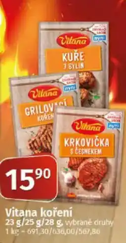 COOP TIP Vitana koření nabídka