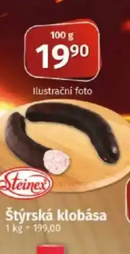 COOP TIP Štýrská klobása nabídka