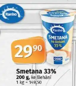 COOP TIP Smetana 33% nabídka