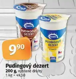 COOP TIP Pudingový dezert nabídka