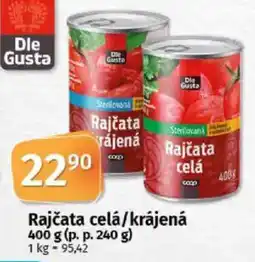 COOP TIP Dle Gusta Rajčata celá/krájená nabídka