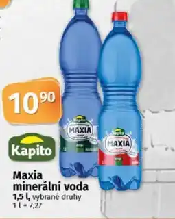 COOP TIP Maxia minerální voda nabídka