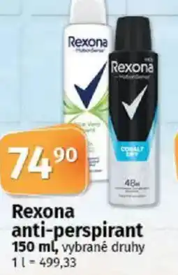 COOP TIP REXONA anti-perspirant nabídka