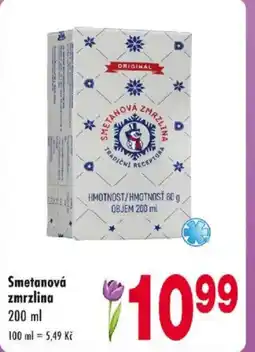 Qanto Smetanová zmrzlina nabídka