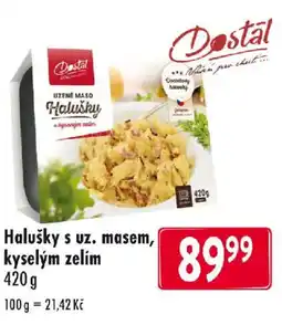 Qanto Halušky s uz. masem, kyselým zelím nabídka
