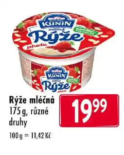 Qanto Rýže mléčná nabídka