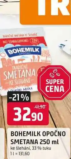 Trefa BOHEMILK OPOČNO SMETANA 250 ml ke šlehání, 33% tuku nabídka