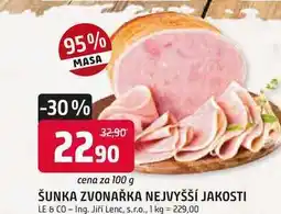 Trefa Le & Co Šunka zvonařka nejvyšší jakosti 100g nabídka