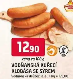 Trefa KUŘECÍ KLOBÁSA SE SÝREM 100g nabídka