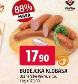 Trefa BUDĚJCKÁ KLOBÁSA 100g nabídka