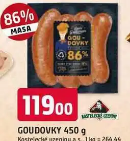 Trefa KOSTELECKÉ UZENINY GOUDOVKY 450 g nabídka