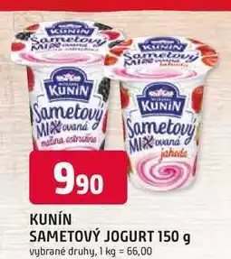Trefa KUNIN SAMETOVÝ JOGURT 150 g nabídka