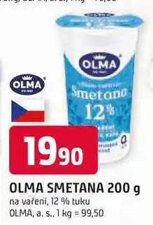 Trefa OLMA SMETANA 200 g na vaření, 12% tuku nabídka