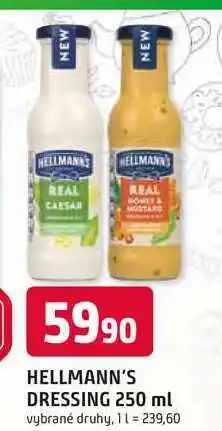 Trefa Hellmann's dressing 250 ml, vybrané druhy nabídka
