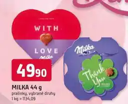 Trefa MILKA 44 g pralinky nabídka