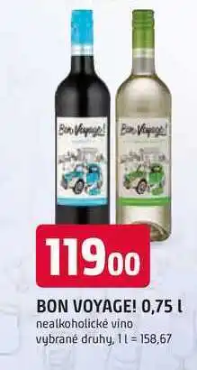 Trefa BON VOYAGE! 0,75 L nabídka