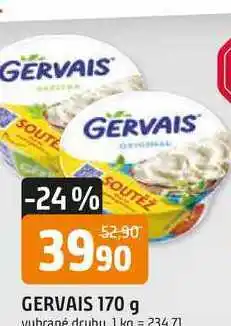 Trefa Gervais 170g, vybrané druhy nabídka