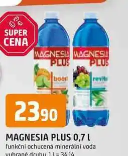 Trefa MAGNESIA PLUS 0,7 L funkční ochucená minerální voda nabídka