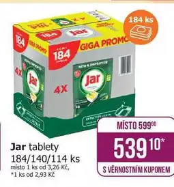 Teta Jar kapsle do myčky 184ks, vybrané druhy nabídka