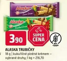 Terno Alaska 18 g kukuřičné plněné krémem vybrané druhy nabídka