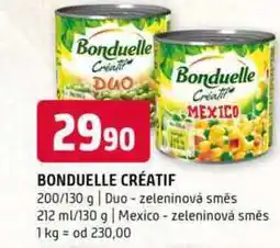 Terno Bonduelle créatif 200/130 g Duo-zeleninová směs 212 ml/130 g Mexico zeleninová směs nabídka