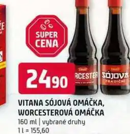 Terno Vitana sojová omáčka worcesterová omáčka 160 ml vybrané druhy nabídka