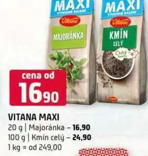 Terno Vitana maxi 20 g Majoránka 100 g Kmín celý nabídka