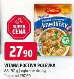 Terno Vitana poctivá polévka 88-97 g vybrané druhy nabídka