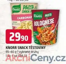 Terno Knorr snack těstoviny 55-60 g vybrané druhy nabídka