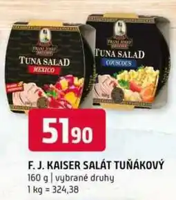 Terno F.J.Kaiser salát tuňákový 160 g vybrané druhy nabídka