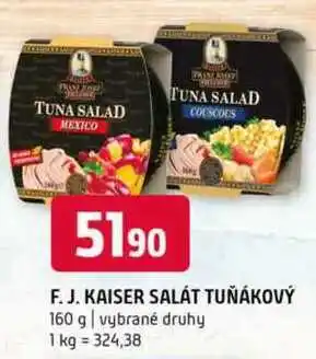 Terno F.J.Kaiser salát tuňákový 160 g vybrané druhy nabídka