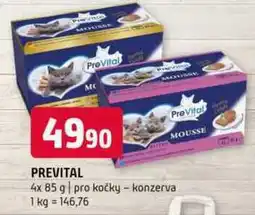 Terno PreVital 4x 85 g pro kočky konzerva nabídka