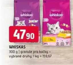 Terno Whiskas 300 g granule pro kočky vybrané druhy nabídka