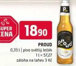 Terno Proud 0,33l pivo světlý ležák nabídka