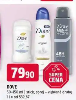 Terno DOVE 50-150 ml stick, sprej vybrané druhy nabídka