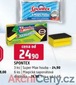 Terno Spontex 3 ks Super Max houba 6 ks Magická saponátová drátěnka nabídka