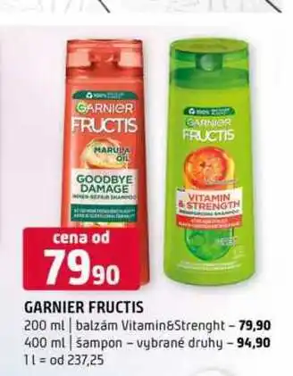 Terno Garnier fructis 200 ml balzám Vitamin&Strenght 400 ml šampon vybrané druhy nabídka