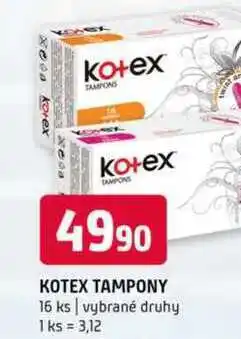 Terno Kotex tampóny 16 ks nabídka