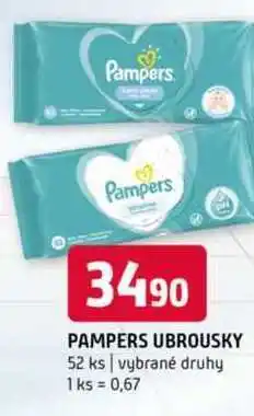 Terno Pampers ubrousky 52 ks vybrané druhy nabídka