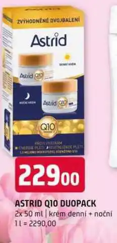 Terno Astrid Q10 duopack 2x 50 ml krém denní + nočni nabídka