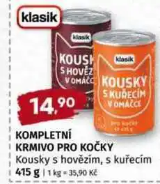 Terno Kompletní krmivo pro kočky Kousky s hovězím, s kuřecím 415 g nabídka