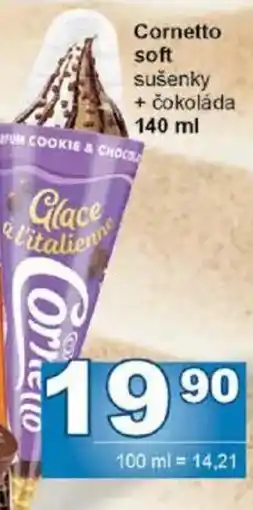 Jip Cornetto soft sušenky + čokoláda nabídka