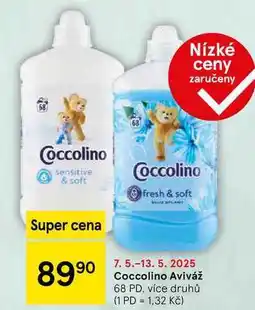 Tesco Coccolino Aviváž, 68 PD, více druhů nabídka
