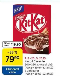 Tesco Nestlé Cereálie, 300-360 g, více druhů nabídka