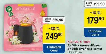 Tesco Air Wick Aroma difuzér a náplň pivoňka a jasmín, 1 ks + 20 ml nabídka