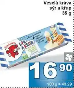 Jip Veselá kráva sýr a křup nabídka