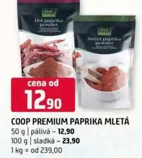 Terno Coop premium paprika mletá 50 g palivá 100 g sladká nabídka